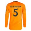 Original Fußballtrikot Real Madrid Bellingham 5 Auswärtstrikot 2024-25 Langarm Für Herren